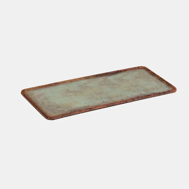 Fuente rectangular melamina Linen. 32 x 13.5 cm - 1 Ud.
