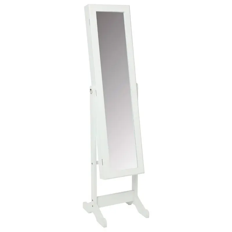 Gabinete espejo joyería con almacenamiento color blanco 145cm