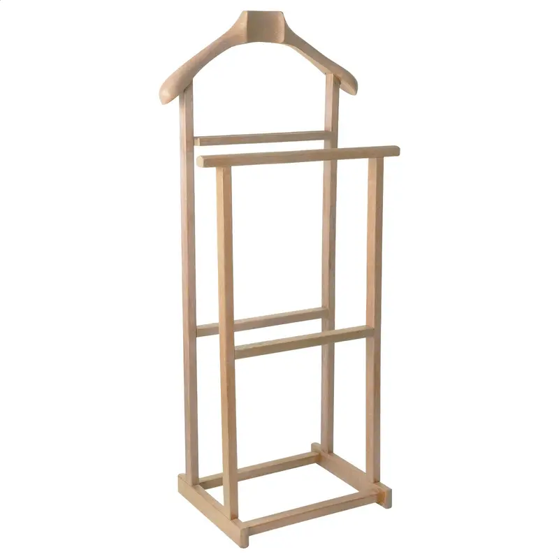 Galán de noche madera sin barniz 45x30x104 cm