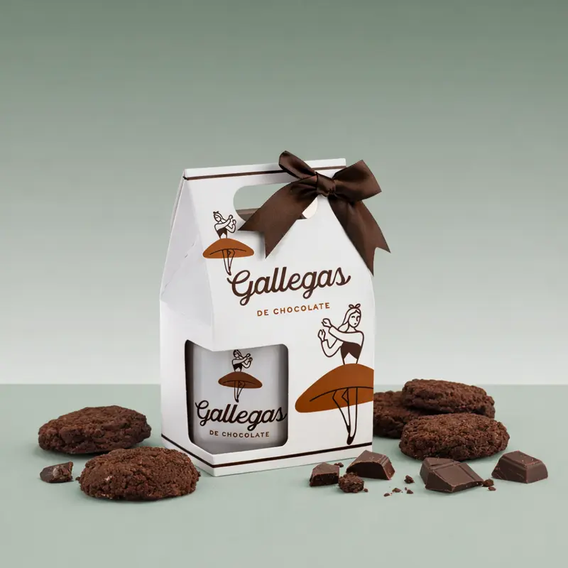 GALLEGAS | GALLETAS CHOCOLATE + TAZA 165gr