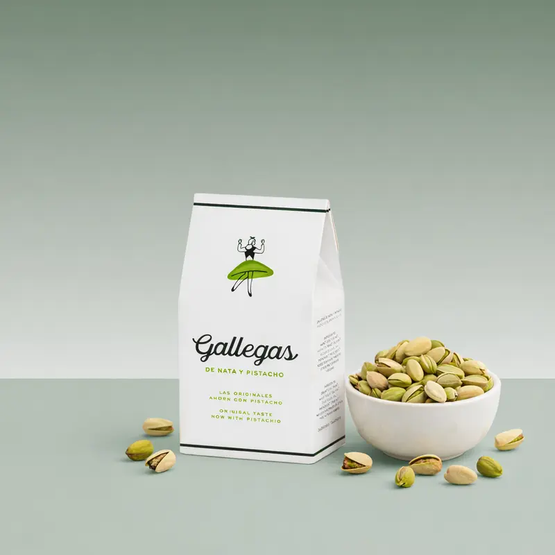 GALLEGAS | GALLETAS  NATA Y PISTACHO 165gr