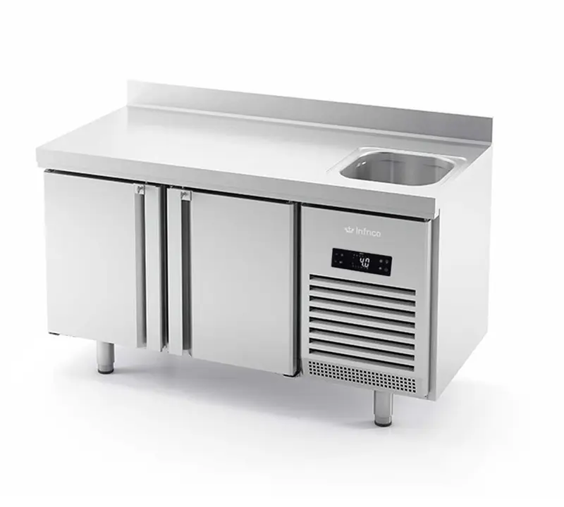INFRICO - MESA REFRIGERADA FREGADERO 3 PUERTAS SERIE 600 BMPPF 2000 II