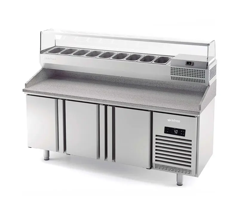INFRICO - MESA REFRIGERADA PIZZA SERIE 700 3 PUERTAS GN 1/1 MPG1980