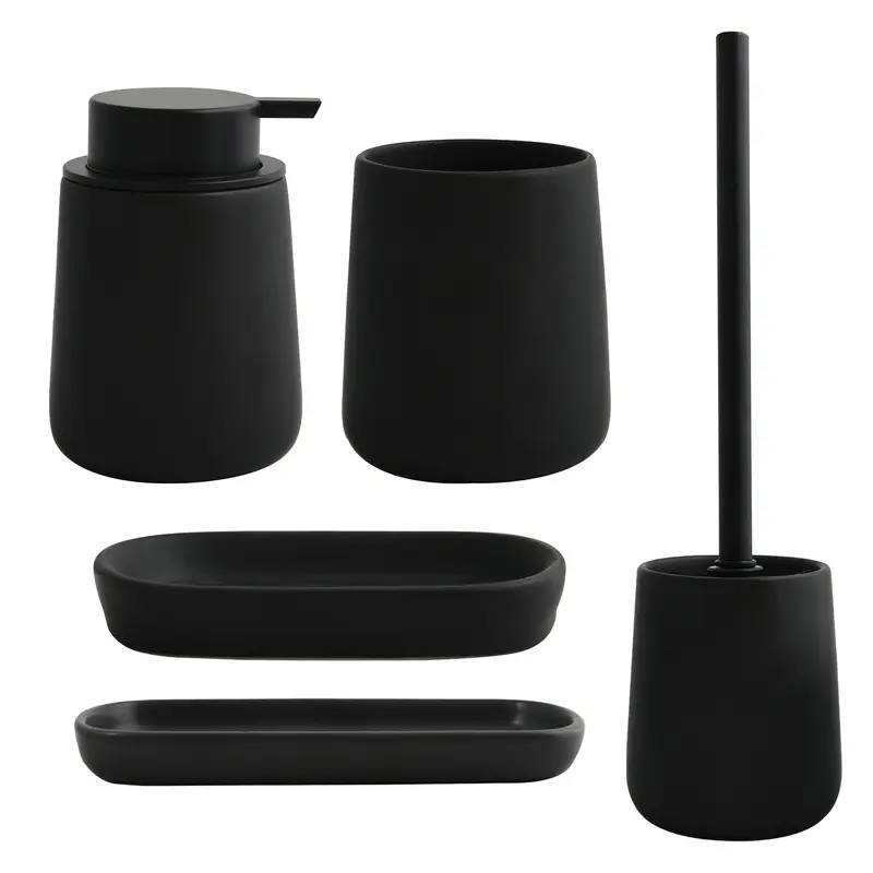 Juego accesorios de baño 5 pzs cerámica