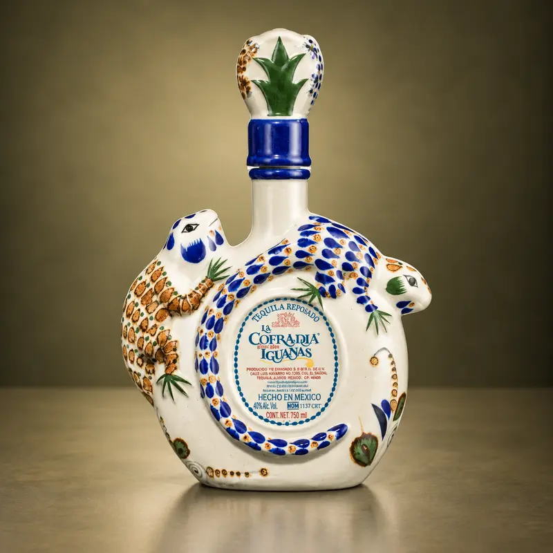 LA COFRADÍA | IGUANAS CERAMICA REPOSADO TEQUILA 70cl