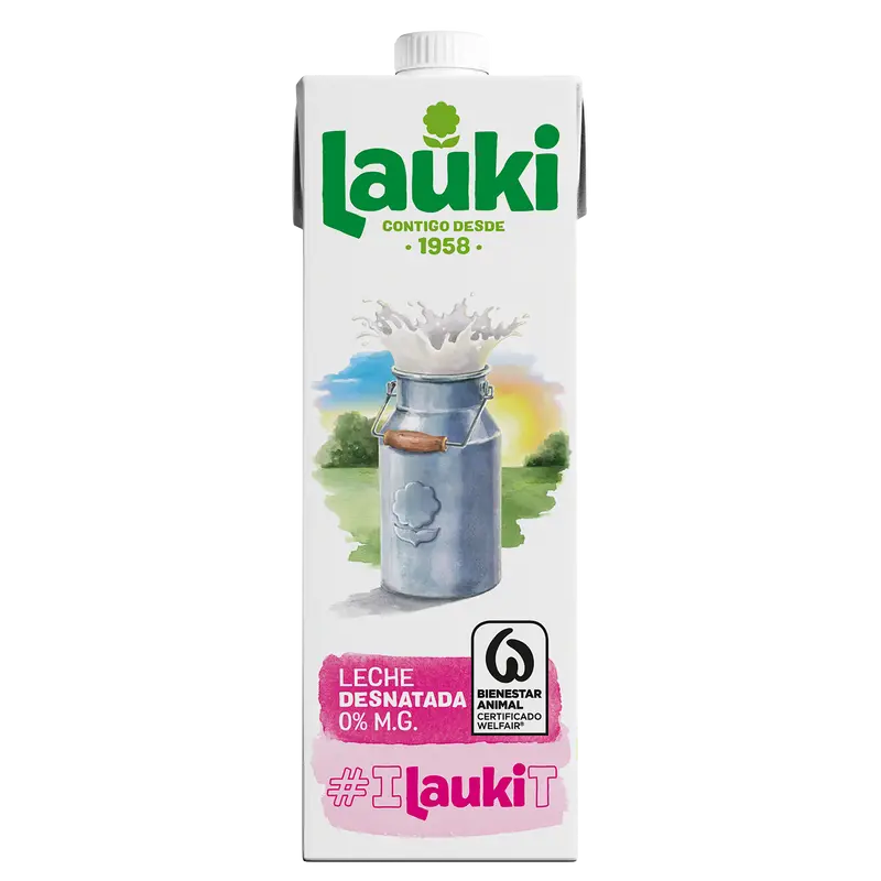 Leche Lauki Desnatada 1L