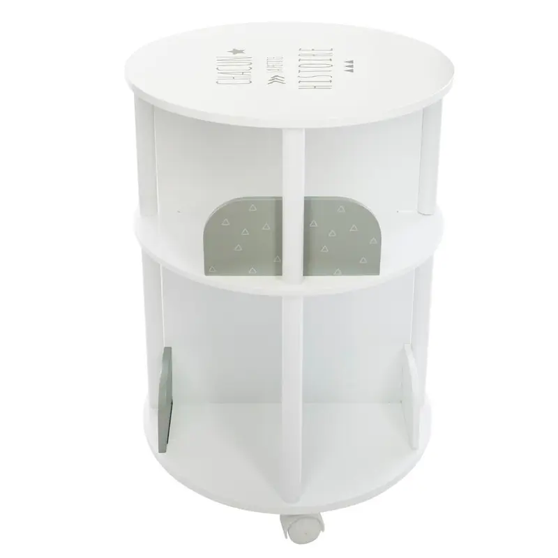 Librero redondo gris infantil Ø40x59cm