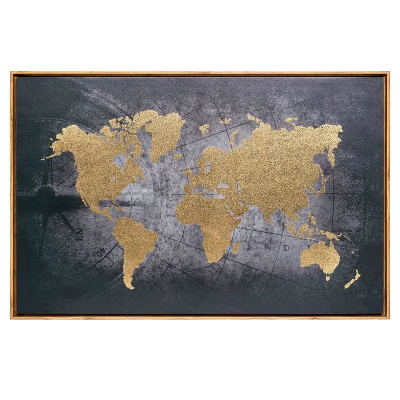Lienzo impreso diseño mundo 87,8cm