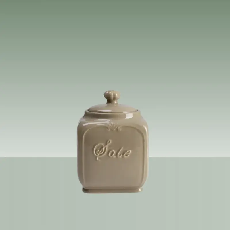 LUXE LODGE | TARRO SAL CERAMICA COLOR MOKA 11 x 11 x 16