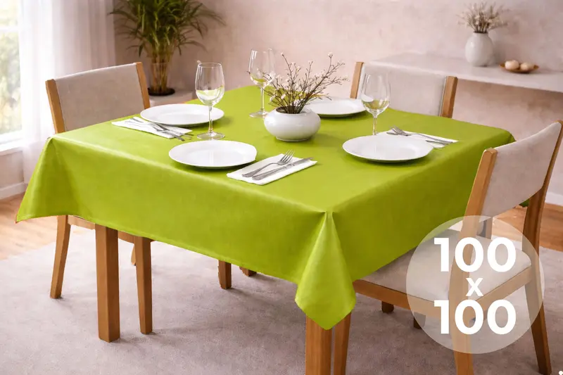 Mantel Extratela Alba Plus 100x100cm Pistacho (Confeccionado a 96x96cm)
