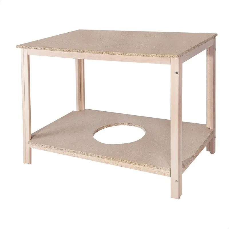 Mesa camilla haya sin barniz 110x65x65 cm