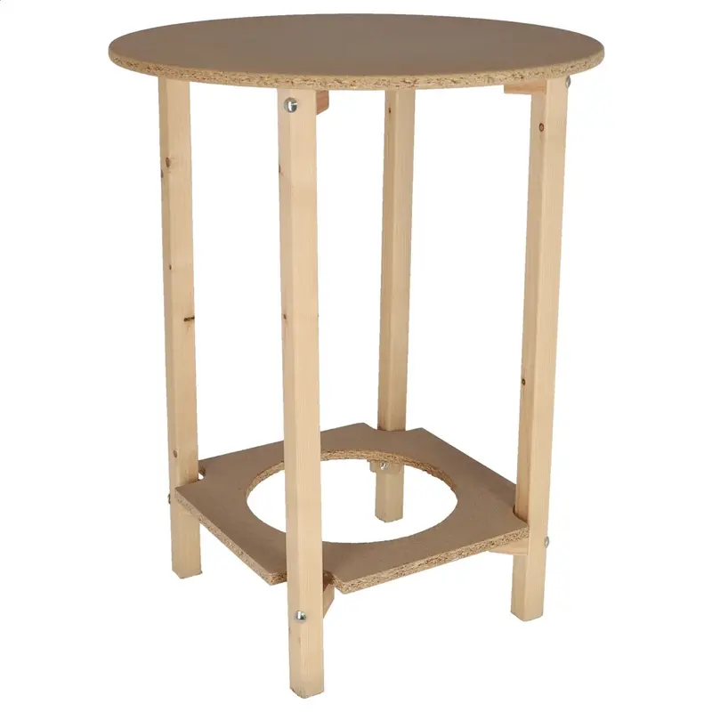 Mesa camilla sin barnizar 60x60x75cm