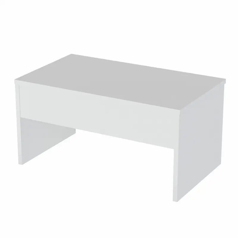 Mesa de centro melamina blanca 90x45x52cm