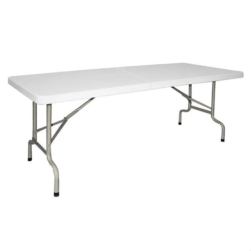 Mesa maleta plegable estructura metálica 180x75x74 cm