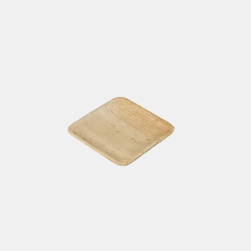 Mini plato llano palmera. 11 x 11 cm - 240 uds.