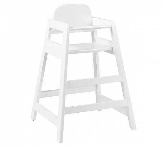 MUEBLES ROMERO - TRONA MADERA BABY ACABADO BLANCO