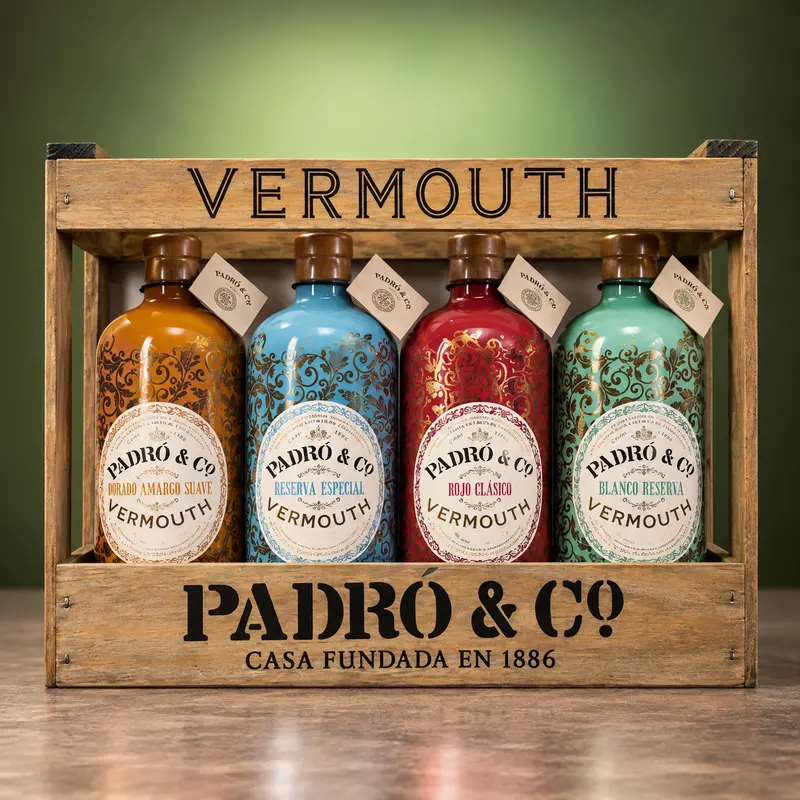 PADRÓ & CO | CAJA MADERA PACK  VERMOUTH