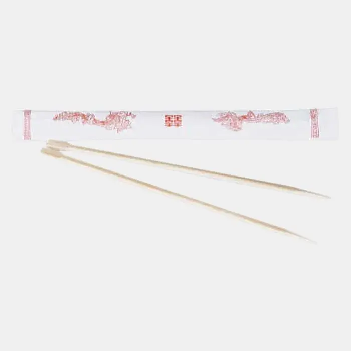 Palillos chinos de madera envueltos. 20,3 cm - 2000 Uds.