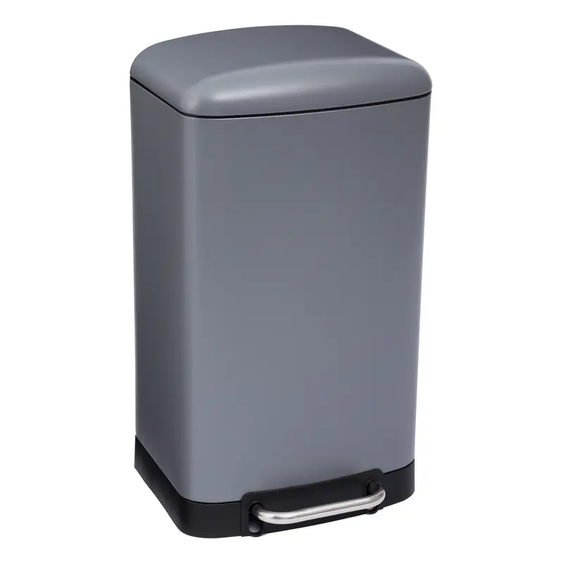 Papelera con pedal antracita 30L