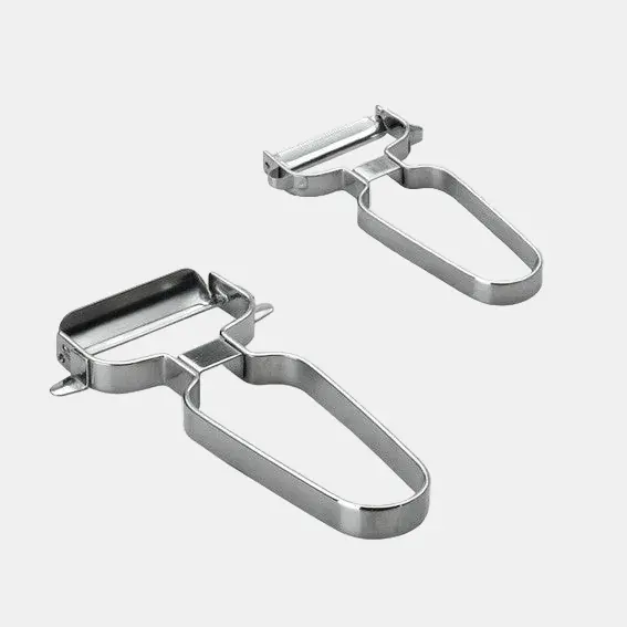 Pelador inox para cocina. 5,5 x 12 cm. Varios formatos - 1 Ud.