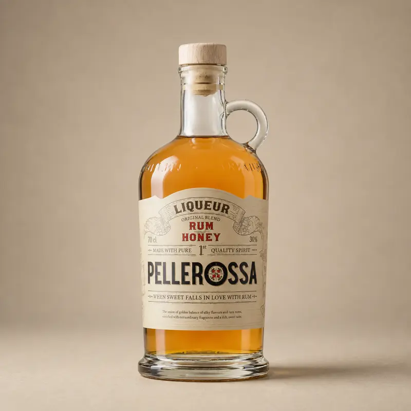 PELLEROSSA |  LICOR RON MIEL 70cl