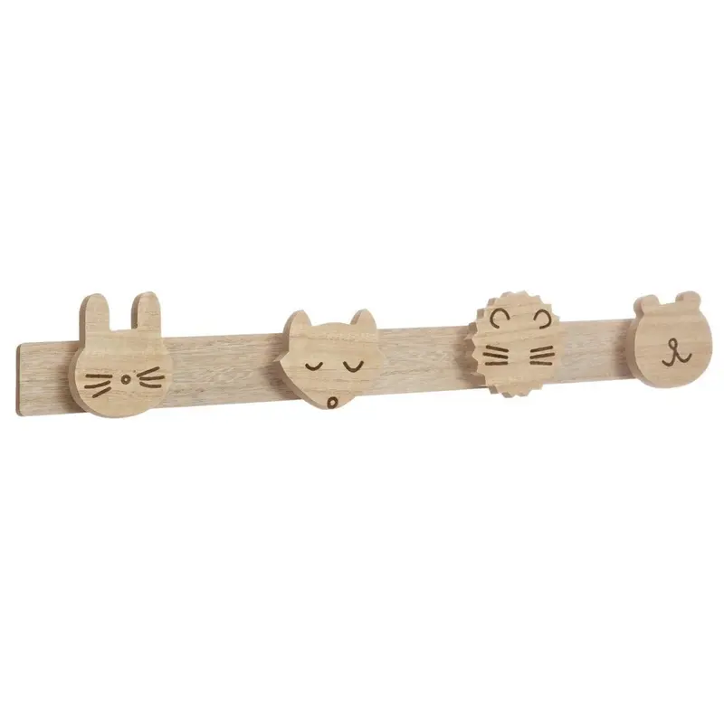 Perchero infantil madera Wild 5 ganchos