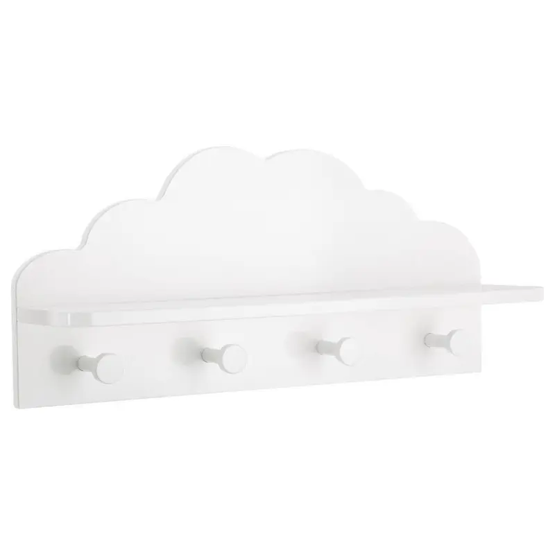 Perchero infantil nube color blanco