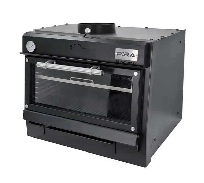 PIRA – HORNO BRASA 80 LUX BLACK AB