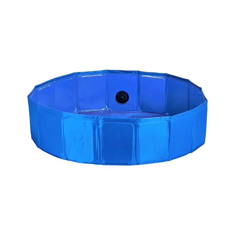 Piscina desmontable para mascotas Ø120x30cm azul antideslizante
