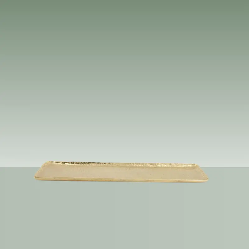 PLATO ALUMINIO DORADO 38.5x13.5x1.75cm