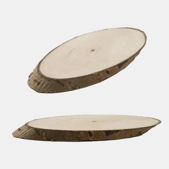 Plato de madera Álamo. 23 x 11 x 1,2 cm - 10 Uds.