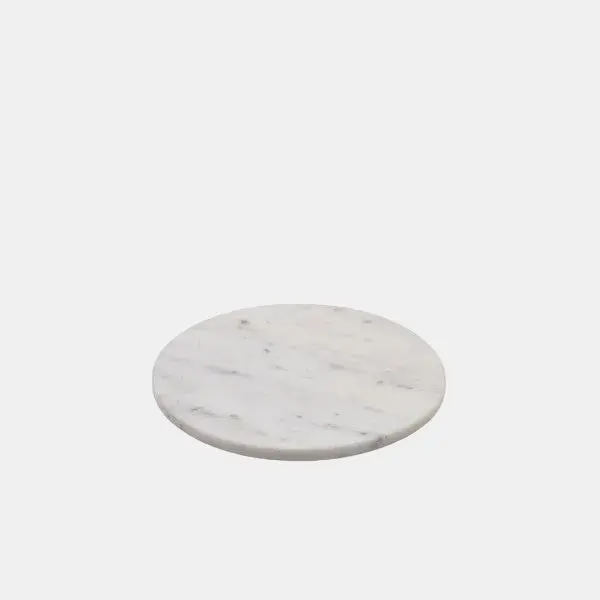 Plato marmol blanco. ø20.5 cm - 1 Ud.