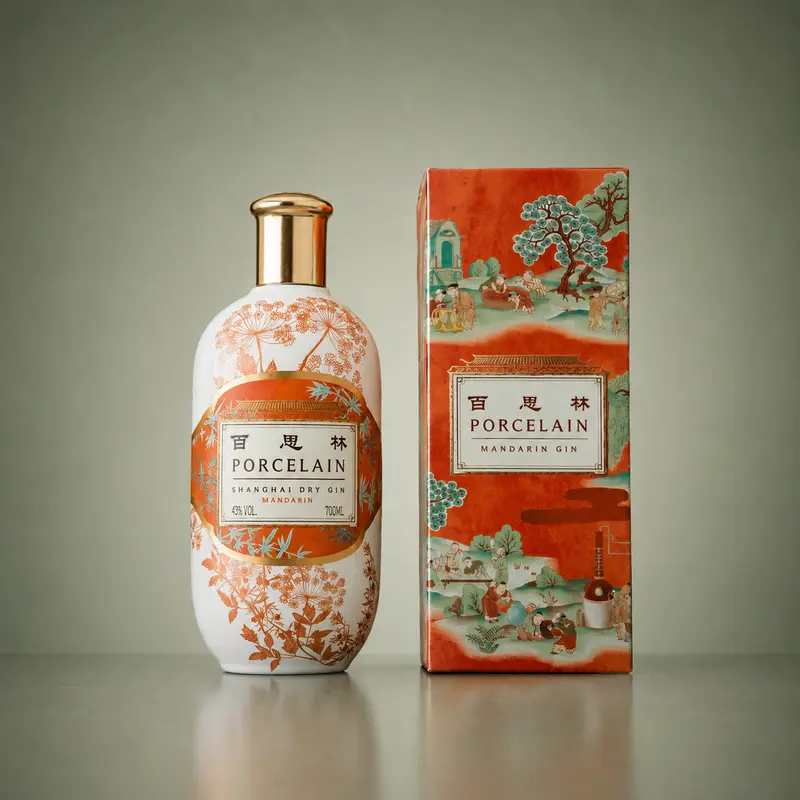 PORCELAIN SHANGHAI | DRY GIN MANDARIN 70cl