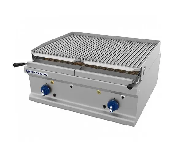 REPAGAS - BARBACOA A GAS POWER LINE SERIE 750 SOBREMESA BARG 71/M- LC (1 QUEMADOR)