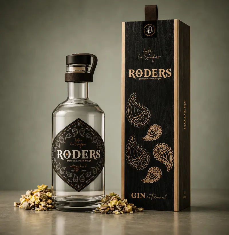 RODERS | GENUINE LONDON DRY GIN CAJA EXPERIENCE 70cl