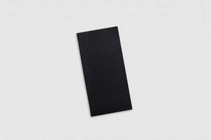 Servilleta Air Soft 40x40cm Pleg. 1/8 Negro, 480uds