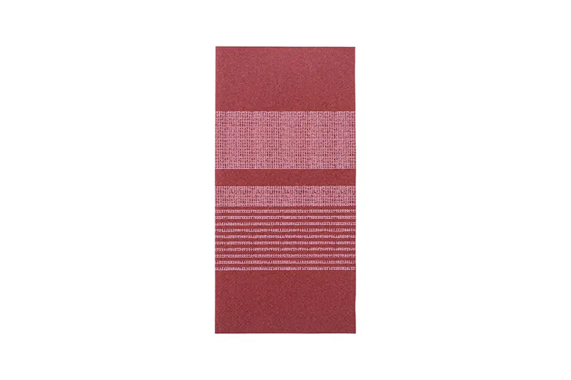 Servilleta Air Soft 48x48cm Pleg. 1/8 L Burdeos Deco. Amanecer, 360uds