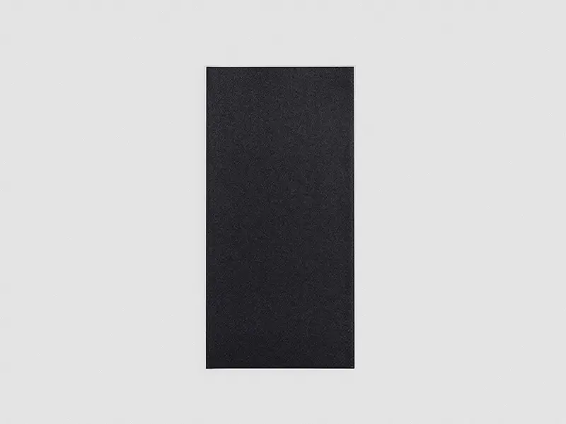 Servilleta Air Soft 48x48cm Pleg. 1/8 Negro, 360uds