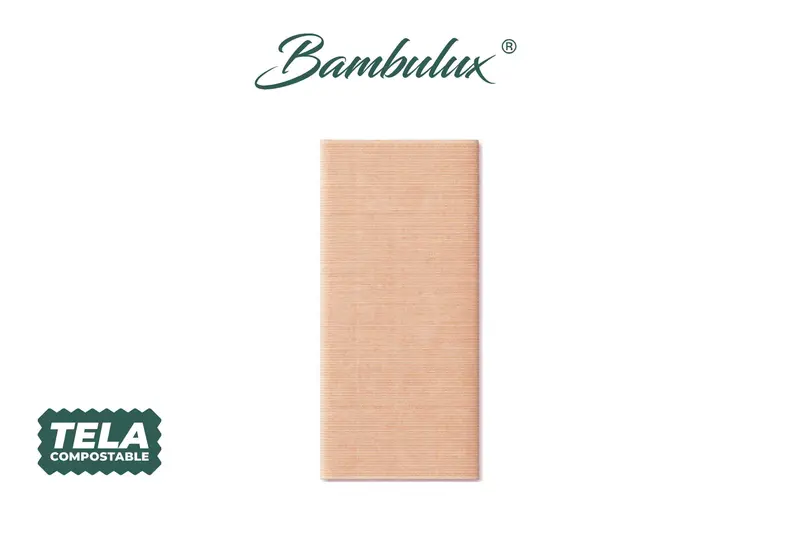 Servilleta Bambulux 48x48cm Pleg. 1/8 Deco. Capri Terra, 300uds