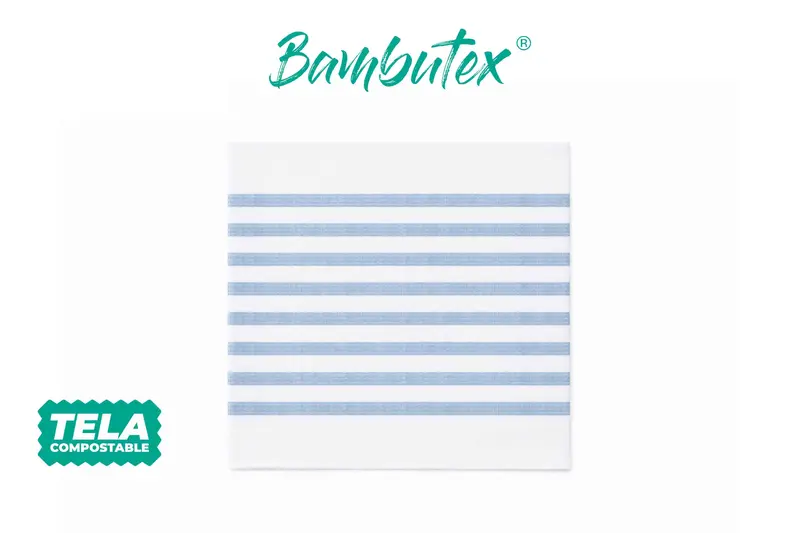 Servilleta Bambutex 48x48cm Deco. Marino Azul, 300uds
