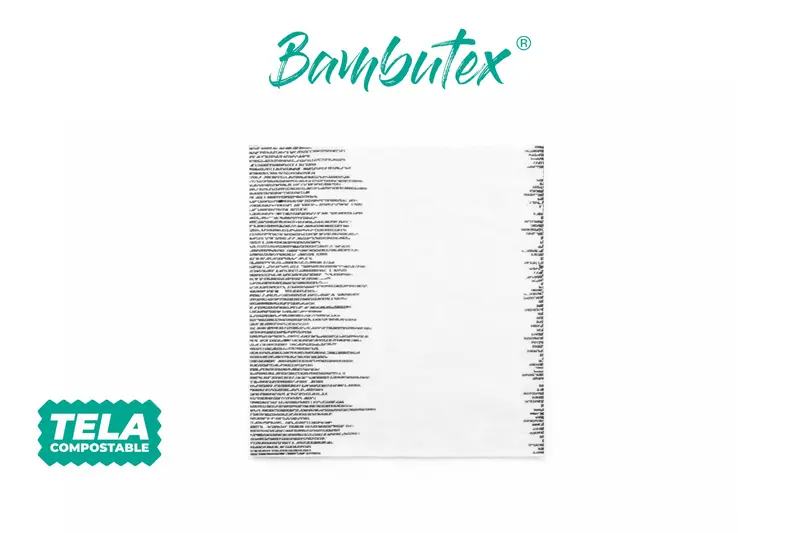 Servilleta Bambutex 48x48cm Deco. Sonora Negro, 300uds