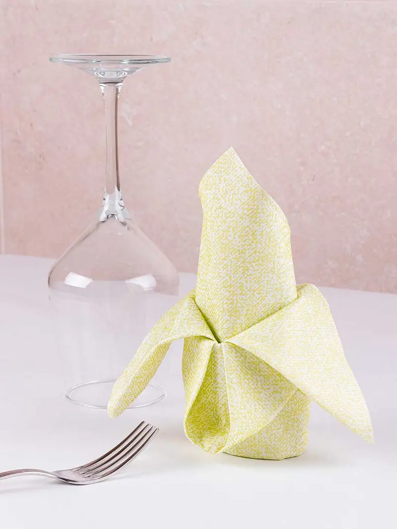 ; Servilleta Bambutex 50x50cm Deco. Esparta Pistacho Imp. 2 Caras, 200uds