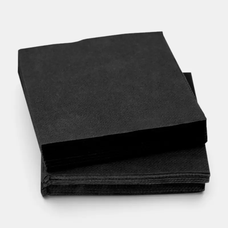 Servilleta de papel negra 2 capas. 20 x 20 cm - 6000 uds.