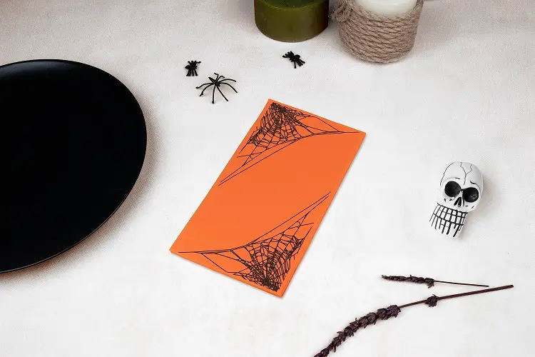 Servilleta Punta Punta 30x40cm 1/6 Deco. Halloween, 50uds 24paq