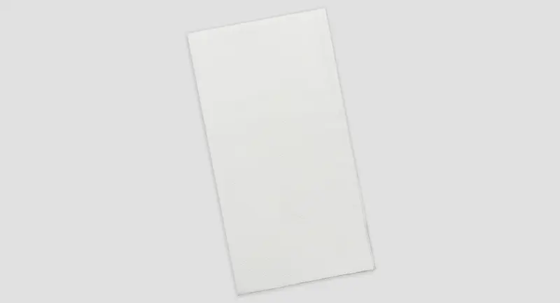 Servilleta Punta Punta 48x48cm Pleg. 1/8 L Blanca