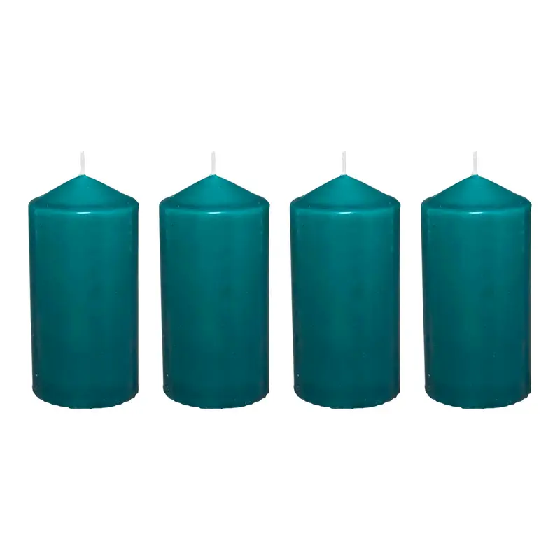 Set 4 velas de cera color