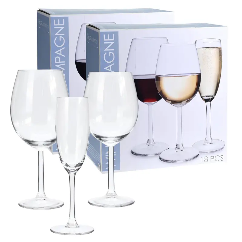 Set copas de vino y champagne