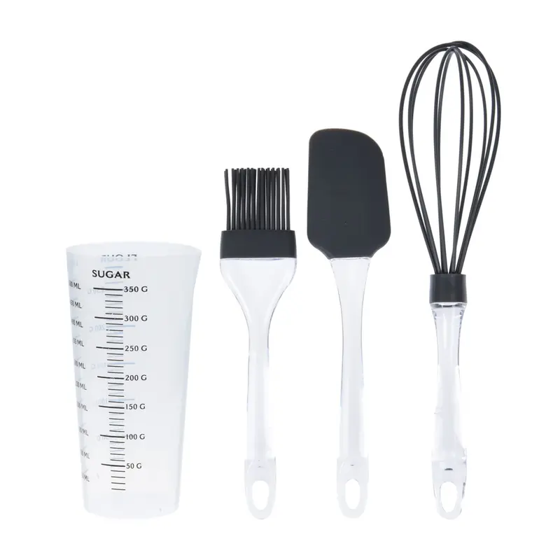 Set de horneado silicona antracita 4 pzs resistente hasta 425°C