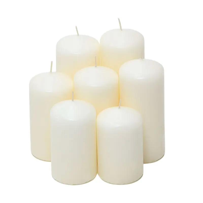 Set de velas sin esencia 7 tamaños surtidos