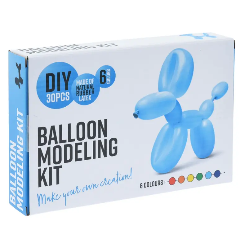 Set modelado 30 globos arco iris con bomba incluida